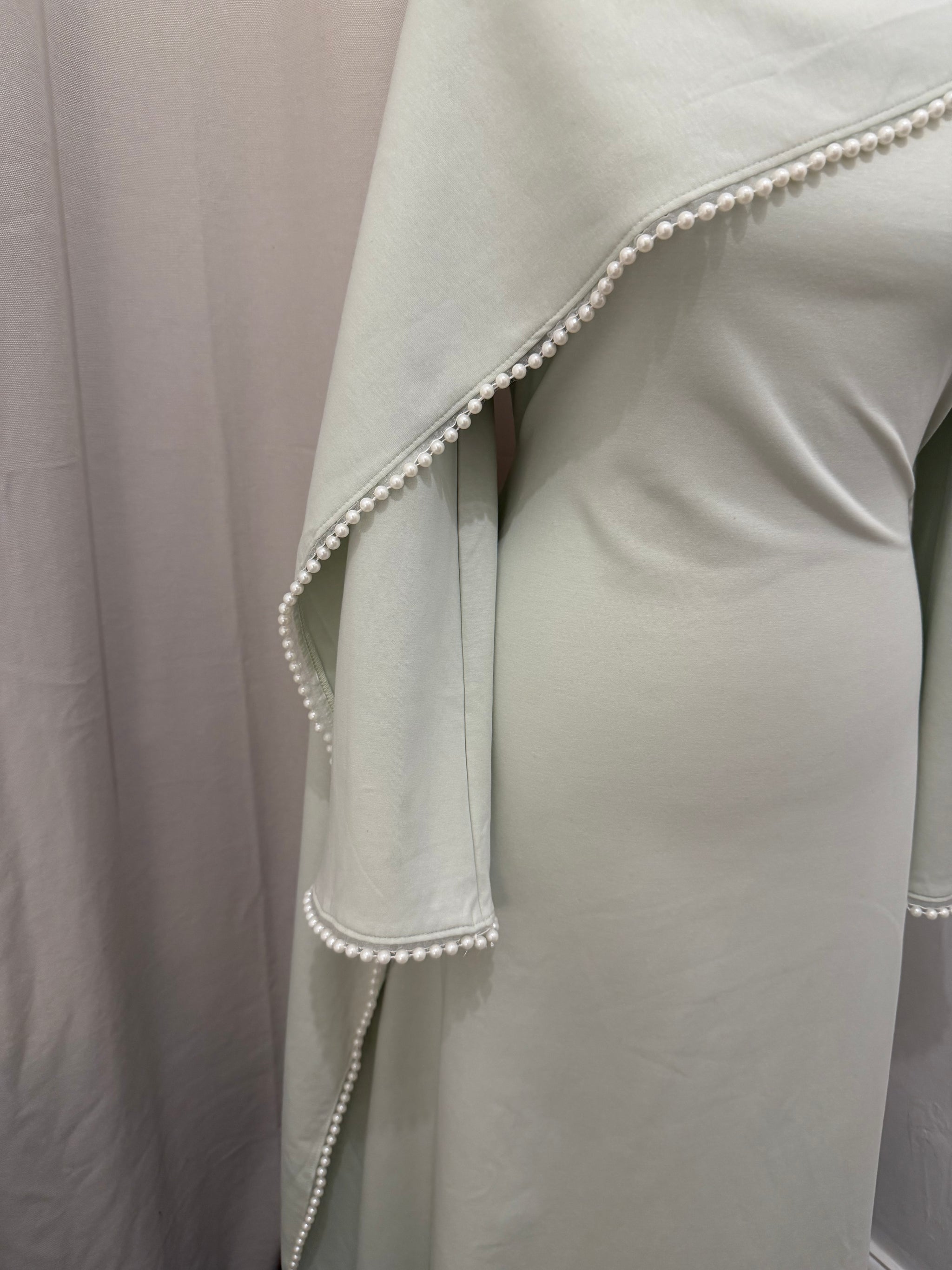 Pearl Cape Abaya Maxi Dress