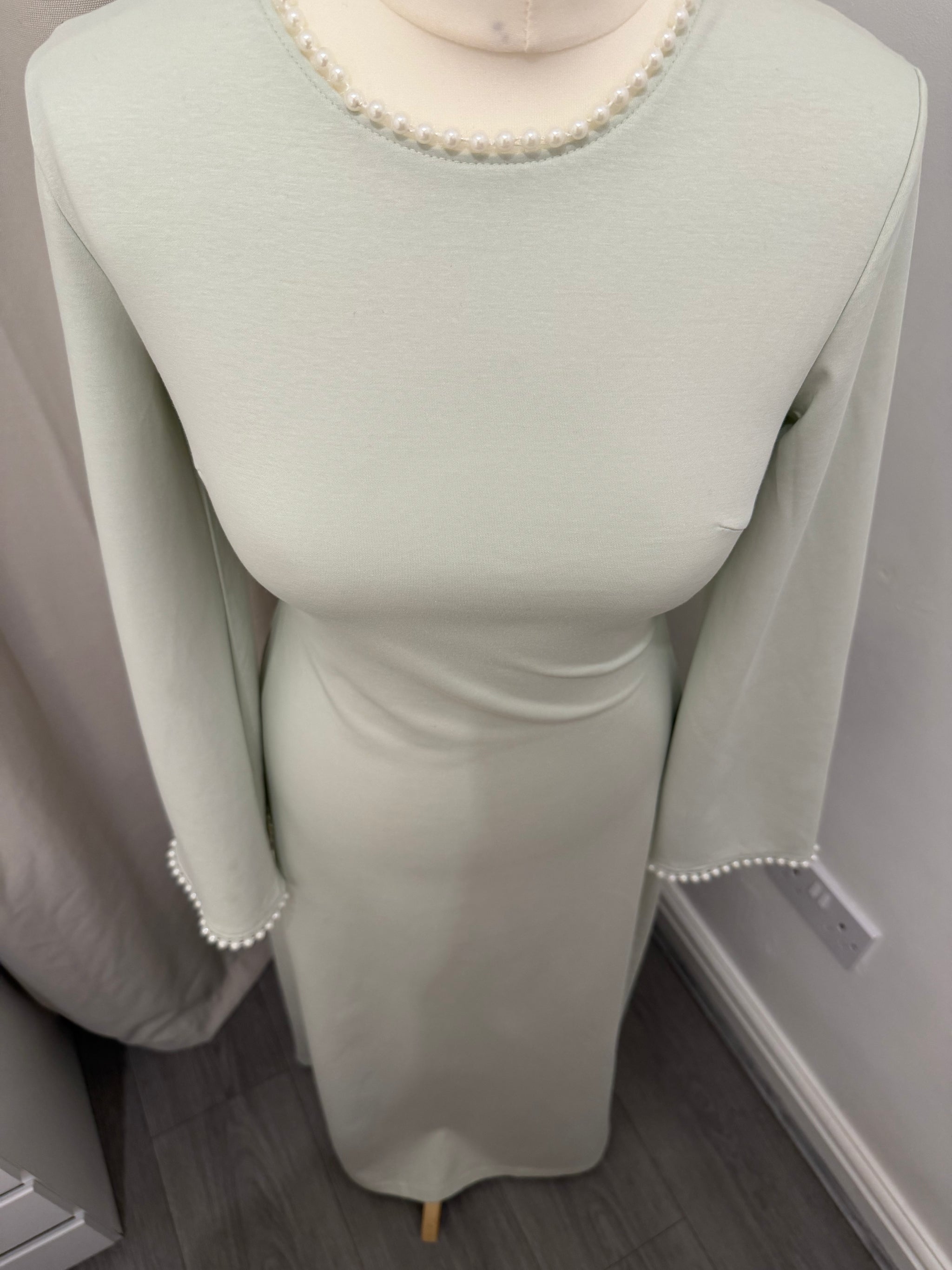 Pearl Cape Abaya Maxi Dress