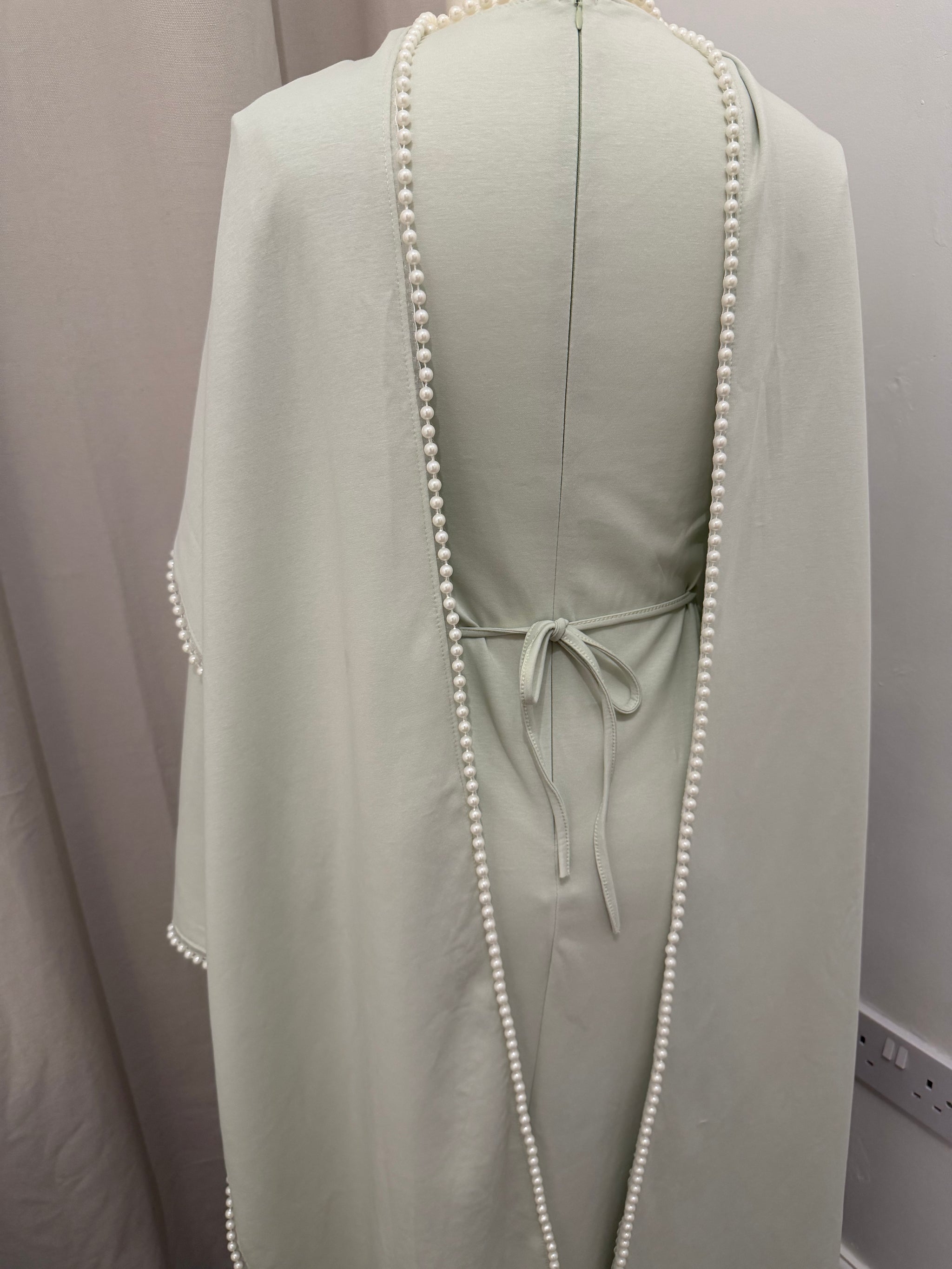 Pearl Cape Abaya Maxi Dress