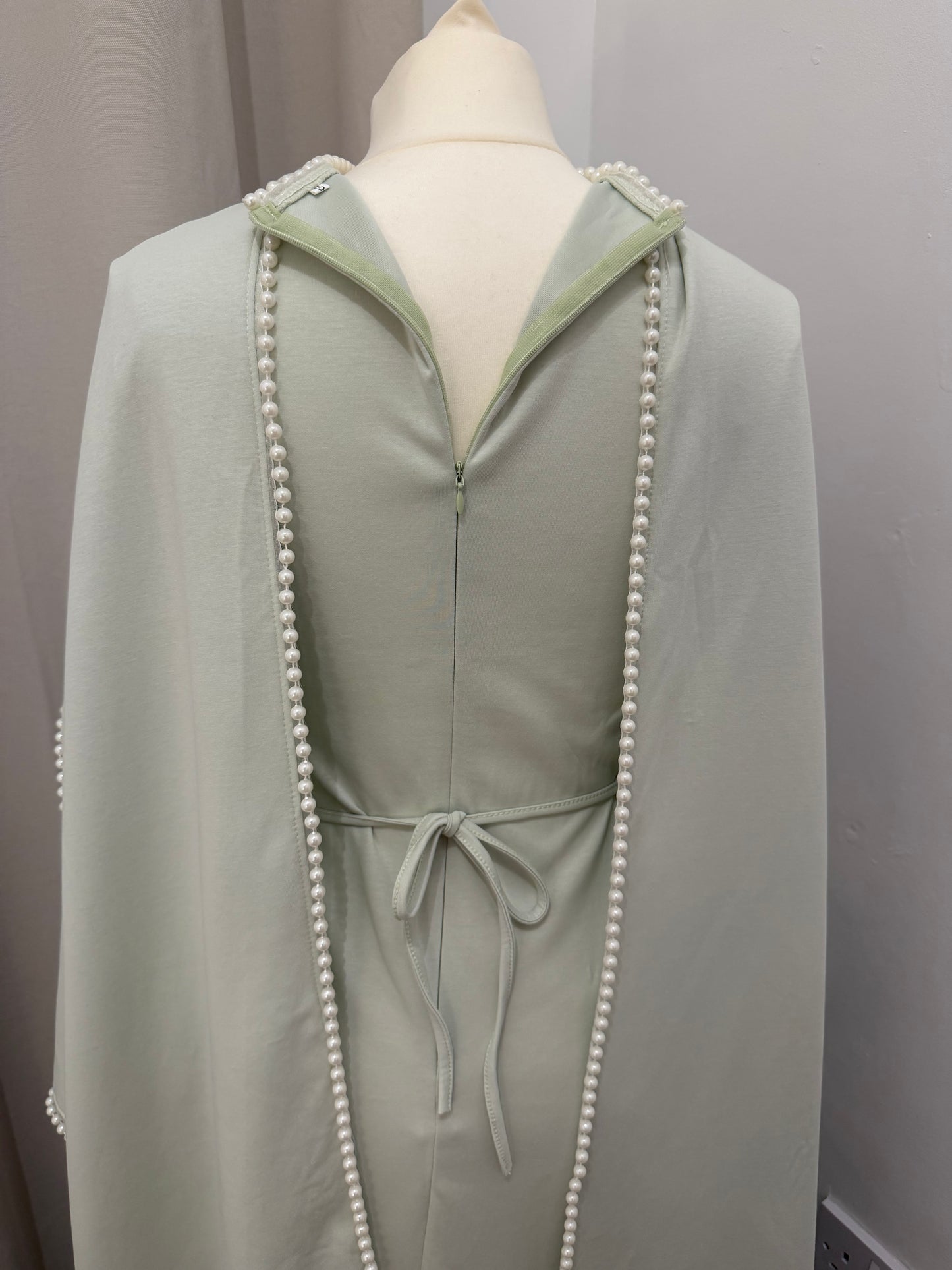 Pearl Cape Abaya Maxi Dress