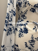 Yasmin Blue Floral Abaya