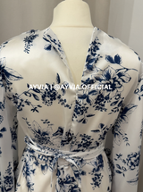 Yasmin Blue Floral Abaya