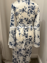 Yasmin Blue Floral Abaya