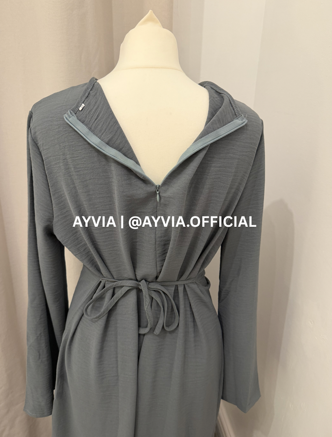 Safa Charcoal Grey Ruched Maxi Dress