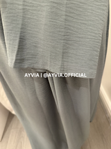 Safa Charcoal Grey Ruched Maxi Dress