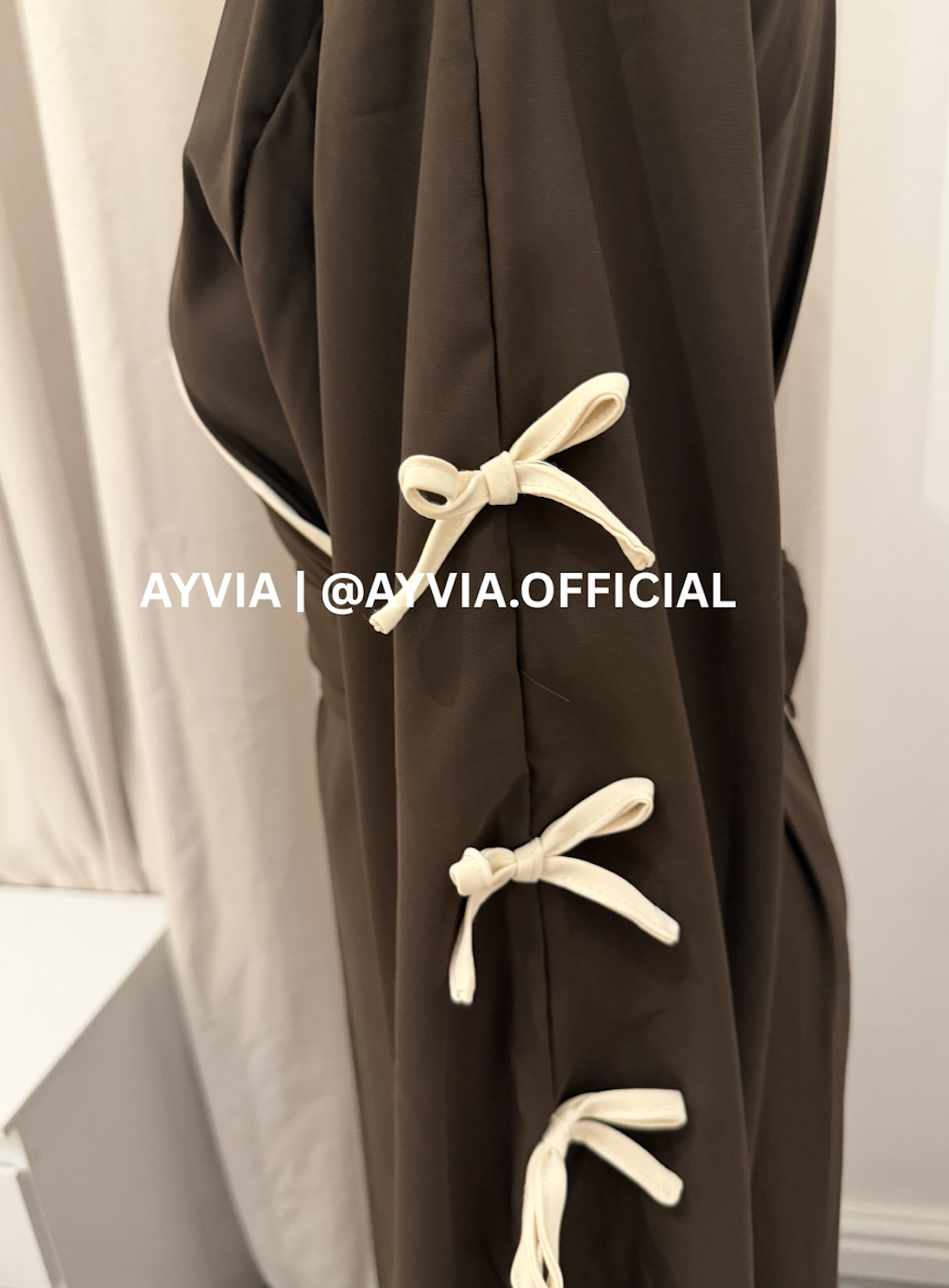 Dalia Chocolate Brown Kimono Abaya