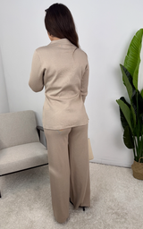 Nayla Gold Button Tailored Co Ord Set