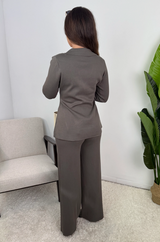 Nayla Gold Button Tailored Co Ord Set