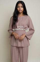 Tie Back Co Ord Set Wide Leg Pants