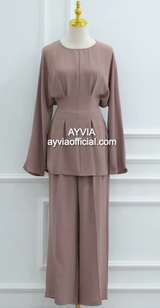 Tie Back Co Ord Set Wide Leg Pants
