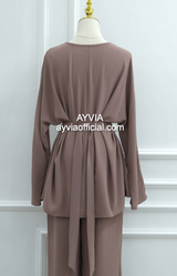 Tie Back Co Ord Set Wide Leg Pants