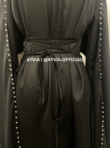 Noor Black Pearl Cape Abaya